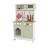 Teamson Kids Cuisine Enfants Little Chef Boston Dinette en Bois Jeux DImitation Cuisine De Jeux Interactive avec 9 Accessoir