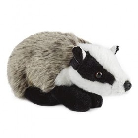 Peluche Living Nature - Blaireau moyen 30 cm 