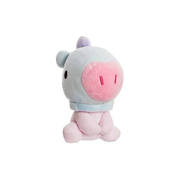 Aurora, 61379 BT21 Poupée Assise, 12,7 cm, Jouet en Peluche, Bleu et Violet