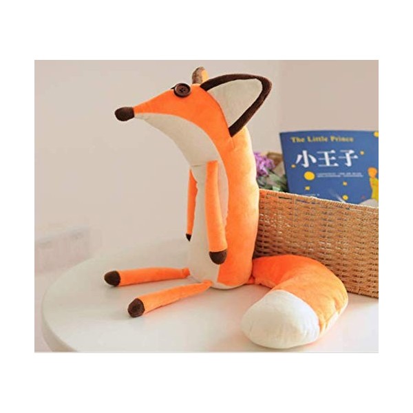 LAARNT 30cm Jouet en Peluche Petit Renard Brun，Poupée en Peluche en Renard réaliste，Doux et Confortable，Cadeaux pour Enfants 