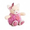 Doudou et Compagnie - Peluche Chat - 15cm - Rose/Beige - Minizoo - DC3530