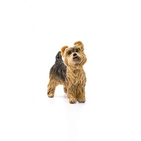 SCHLEICH- Figurine Yorkshire Terrier Farm World, 13876, Multicolore