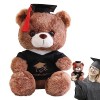 yapi Ours en Remise des diplômes 2023 | Teddys Bear Diplômé 2023 | Diplômé dours en Peluche avec Chapeau médecin en Peluche 