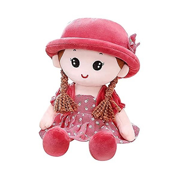 Poupée de Chiffon Doux - 13,8" Peluche Princesse poupée poupée de Chiffon avec Chapeau Amovible et Robe Peluche bébé Jouet