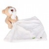 Zerodis Doudou Jouet Bébé Ours Mouchoir Peluche Doudou Poupée Jouet de Serviette Apaiser Serviette Calmant Couverture de Somm