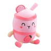 Bubble Tea en Peluche,Mini Porte-clés en Peluche bubble tea cup Thé au lait Forme en Peluche doudou Jouet Cadeau danniversair