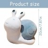 Peluche Escargot Mignonne Poupée Escargot en Peluche 20cm Escargot en Peluche Oreiller pour Filles Garçons Bébés Jouet en Pel