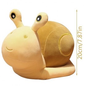 Peluche Escargot Mignonne Poupée Escargot en Peluche 20cm Escargot en Peluche Oreiller pour Filles Garçons Bébés Jouet en Pel