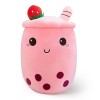 shownicer Peluche Boba Tea - Peluche Kawaii Bubble Tea - Jouet en peluche - Tasse à thé au lait - Coussin de lancer - Cadeau 