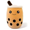 shownicer Peluche Boba Tea - Peluche Kawaii Bubble Tea - Jouet en peluche - Tasse à thé au lait - Coussin de lancer - Cadeau 