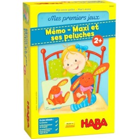 HABA société-Mes Premiers Mémo – Maxi et Ses Peluches-Jeu de mémoire-306063, 306063, Coloré
