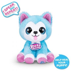 Pets Alive Pet Shop Surprise Series 3 Puppy Rescue by ZURU, Wolf Dog, Nurture Play, Soft Toy Unboxing, Heal Adopt Interactive