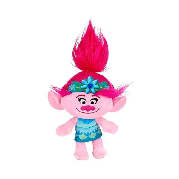 Posh Paws Trolls World Tour de la Reine Poppy 7" Jouet en Peluche