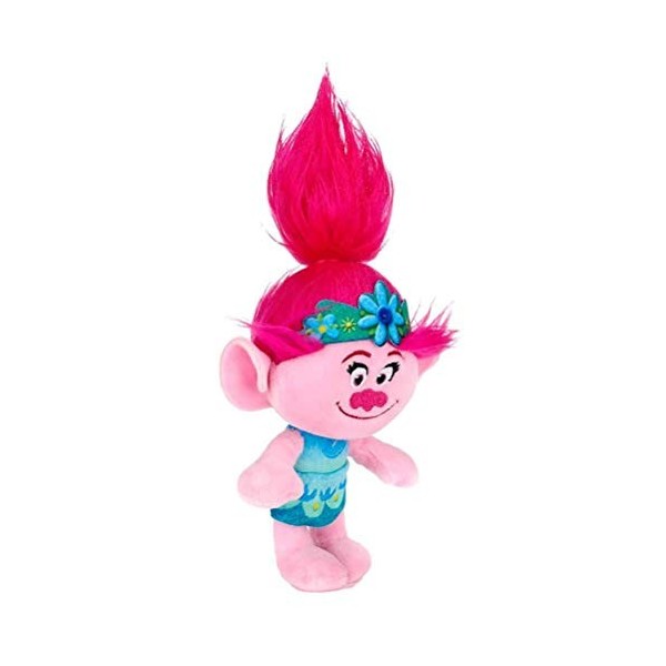 Posh Paws Trolls World Tour de la Reine Poppy 7" Jouet en Peluche