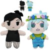 HOFFTI Omori Plush Basil，Omori Something Plush,8.2/10.6 in Omori Plush Basil Stuffed Doll,Omori Plushie Stuffed Doll Pillow，C