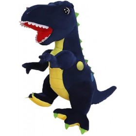 elemhome Jouets en peluche T-Rex en forme de dinosaure en peluche douce - Jouets en peluche - Animaux de dessin animé - Tyran