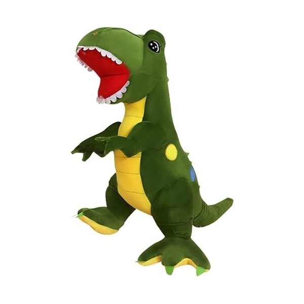 elemhome Jouets en peluche T-Rex en forme de dinosaure en peluche douce - Jouets en peluche - Animaux de dessin animé - Tyran