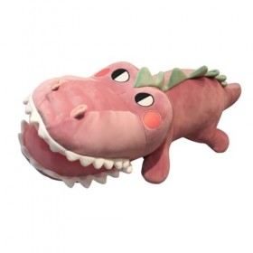 VICASKY Peluche Jouet Animal en Peluche Crocodile Alligator Coussins Alligator Oreiller en Peluche Câlin Oreiller Crocodile J