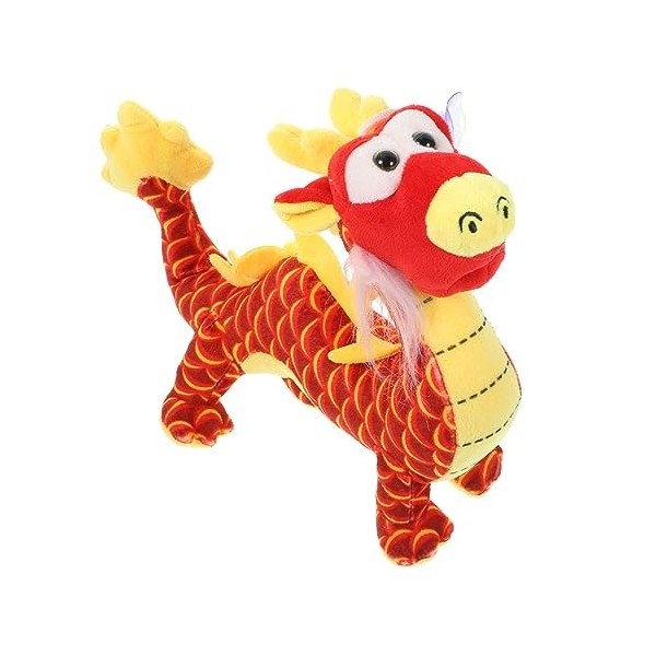 VICASKY Année Propice du Dragon Cadeaux du Nouvel an Lunaire 2024 Poupée en Peluche Dragon Animaux en Peluche Jouet du Zodiaq
