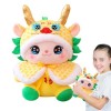 Eastuy Mascotte en Peluche de l’année du Dragon 2024 - Jouet en Peluche Dragon en Peluche - Décor Respirant de lannée du Dra