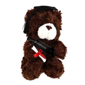 ERINGOGO Dr Ours Poupée Obtention du Diplôme De LÉcole Primaire Félicitations Grad Poupée Peluches Graduation Animal en Pelu
