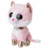 Ty - Beanie Boos - Peluche Fiona le chat 23cm, Rose et Blanc, TY36489