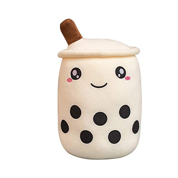 Bubble Tea en Peluche, Animaux en Peluche Mignon Oreiller en Peluche de thé à Bulles Décor à La Maison Créatif Bulle Thé Tass