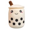 Bubble Tea en Peluche, Animaux en Peluche Mignon Oreiller en Peluche de thé à Bulles Décor à La Maison Créatif Bulle Thé Tass