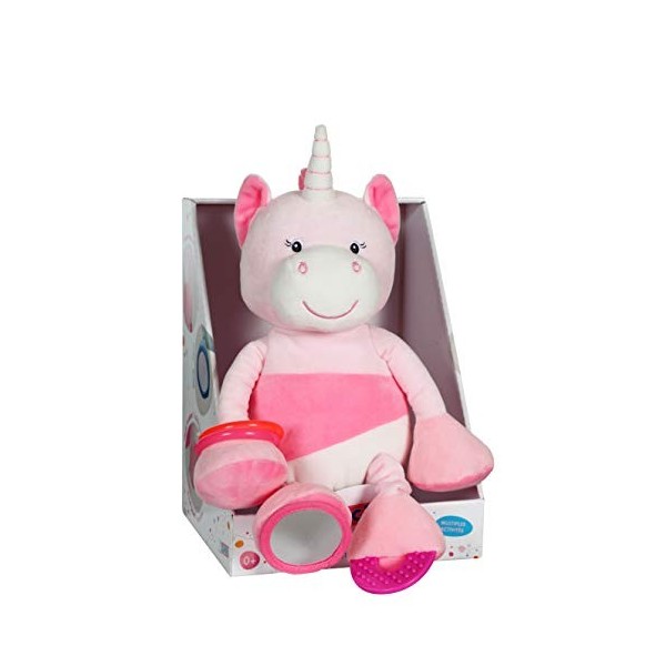 Gipsy Licorne Peluche, 70862, Blanc/Rose, 25 cm