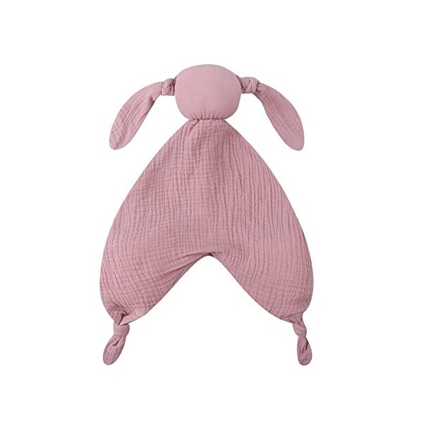 URFEDA Peluche Doudou Lapin, Jouet Poupée Lapin en Forme de Nouveau Apaisante Jouet de Serviette Apaiser Peluche Peluche Doud