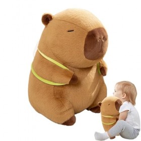 Povanjer Jouet en Peluche Capybara en Peluche - Jouets en Peluche Mignons en Peluche Capybara - Capybara câlin Doux et réalis