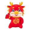 Aznever Jouet en Peluche du Zodiaque - Poupées d’Animaux en Peluche - Adorable Peluche de Dragon du Zodiaque Rouge Porte-Bonh