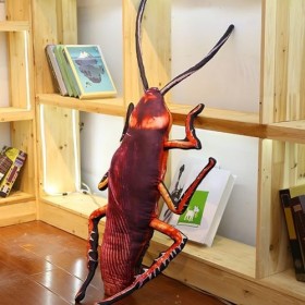 Meowleo Cafard en Peluche Mignon, Oreiller en Peluche de cafard - Jouet Animal en Peluche réaliste de 21 Pouces - Cadeaux da