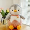 SWECOMZE Peluche pingouin en peluche, pingouin - Cadeau pour filles, garçons et bébés rose, 25 cm 