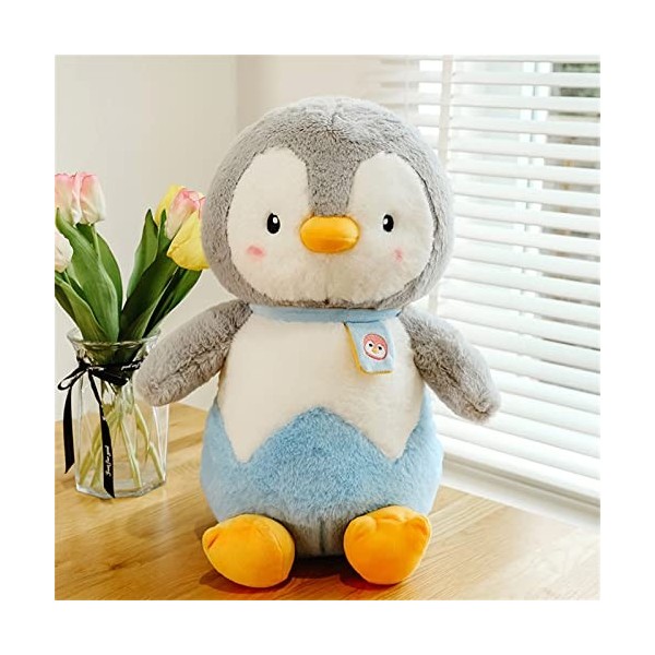 SWECOMZE Peluche pingouin en peluche, pingouin - Cadeau pour filles, garçons et bébés rose, 25 cm 