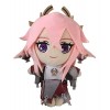 Piccodos Anime Genshin Kaedehara Kazuha Doll Plush Jouet en Peluche Cosplay Poupée en Peluche Figurine Brun 20cm