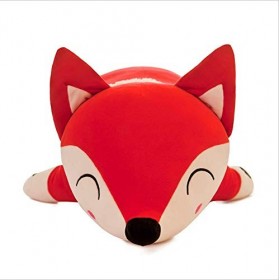 LAARNT 35cm Renard Rouge en Peluche Doux et Confortable，Poupée en Peluche en Renard Rouge，Oreiller en Renard，Cadeaux pour Fil