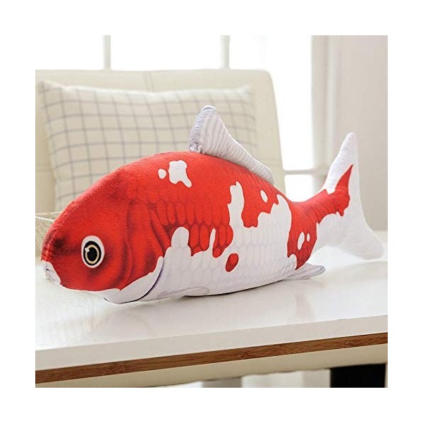 EZLAM 20-140 CM Cyprinus Carpio Poisson Koi Carpe Jouets en Peluche réaliste Peluche Poissons Aquatiques Mode Oreiller pour E