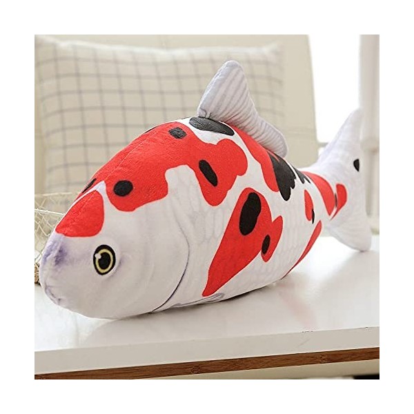 EZLAM 20-140 CM Cyprinus Carpio Poisson Koi Carpe Jouets en Peluche réaliste Peluche Poissons Aquatiques Mode Oreiller pour E