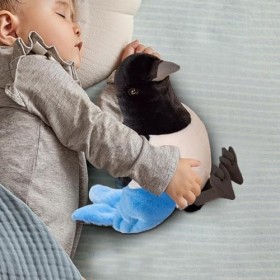 BUKBAG Peluche farcie Pie - Pie Plushies Simulation Oiseau Peluche Peluche | Cadeau de Compagnon de Jeu Doux et Douillet, Com