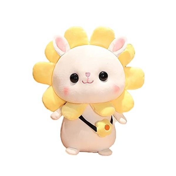 Lapin en Peluche, Peluche Lapin Kawaii, 30cm Poupée en Peluche Oreiller en Peluche, Animal en Peluche Oreiller en Peluche Kaw