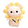 Lapin en Peluche, Peluche Lapin Kawaii, 30cm Poupée en Peluche Oreiller en Peluche, Animal en Peluche Oreiller en Peluche Kaw