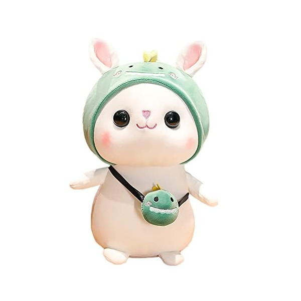 Lapin en Peluche, Peluche Lapin Kawaii, 30cm Poupée en Peluche Oreiller en Peluche, Animal en Peluche Oreiller en Peluche Kaw