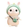 Lapin en Peluche, Peluche Lapin Kawaii, 30cm Poupée en Peluche Oreiller en Peluche, Animal en Peluche Oreiller en Peluche Kaw