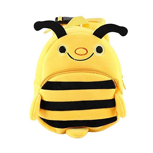 Enfants petit abeille sac en peluche, enfants bambin sac à dos préscolaire Cartoon sac à dos peu abeille bébé enfants sacs à 