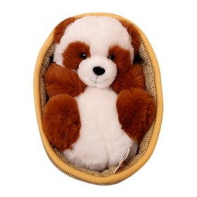 URFEDA Animal en Peluche Panda Peluche, 21cm Panda Câlin Oreiller en Peluche Jouet en Peluche Ours Poupée en Peluche Confort 