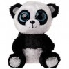 Ty - T36463 Beanie Boos - Peluche Bamboo le Panda - Multicolore Noir /Argent/blanc - 23 cm