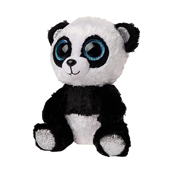 Ty - T36463 Beanie Boos - Peluche Bamboo le Panda - Multicolore Noir /Argent/blanc - 23 cm