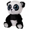 Ty - T36463 Beanie Boos - Peluche Bamboo le Panda - Multicolore Noir /Argent/blanc - 23 cm