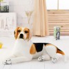 KiLoom Géant Beagle Chien Jouet Réaliste en Peluche Animaux Chien en Peluche Jouets Cadeau pour Enfants Décoration D’intérieu